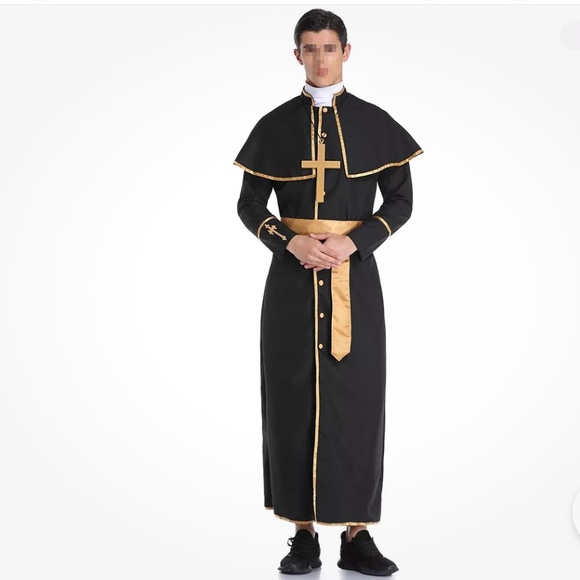 Other - Men’s Deluxe PRIEST Father Halloween Costume Religious Robe size L